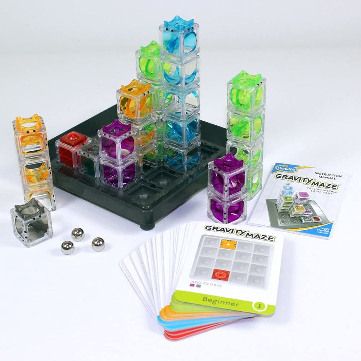 Thinkfun – Gravity Maze – Fallendes Marmor-Gehirnspiel und Stielspielzeug für Kinder ab 8 Jahren