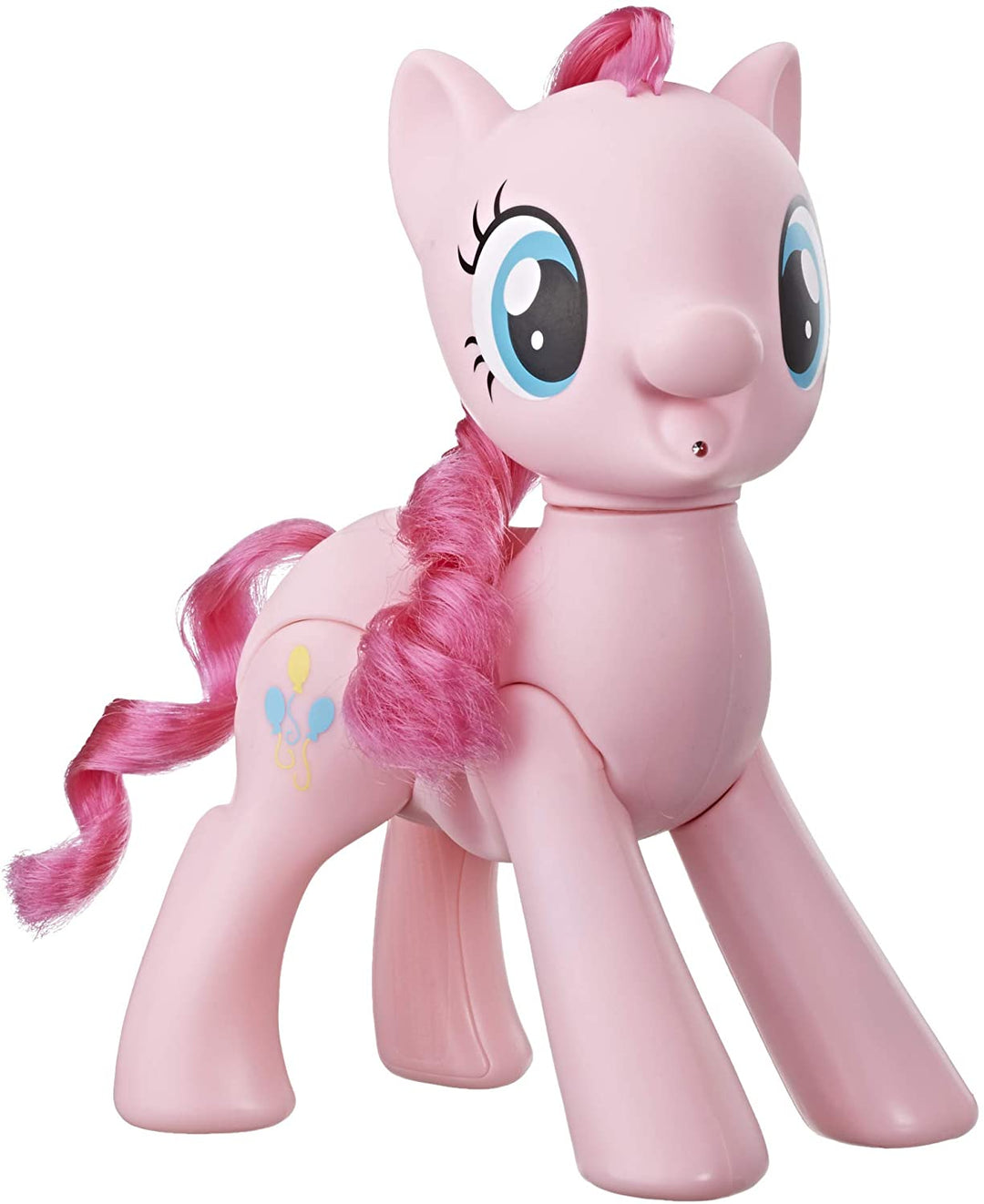 My Little Pony Toy Oh My Giggles Pinkie Pie 20 cm Interaktives Spielzeug mit Geräuschen und Bewegung