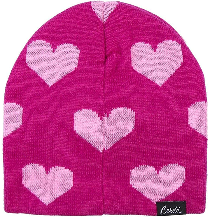 Minnie Mouse Girls Knitted Beanie Hat Winter Hat with Pompom Disney Mickey Mouse