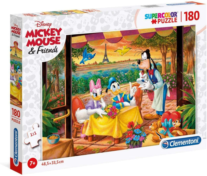 Clementoni - 29296 - Puzzle Supercolor per bambini - Disney Classic-180 Pezzi