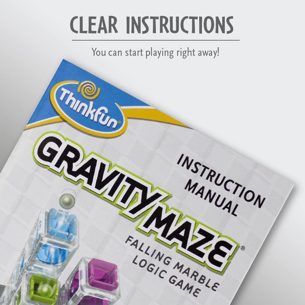 Thinkfun – Gravity Maze – Fallendes Marmor-Gehirnspiel und Stielspielzeug für Kinder ab 8 Jahren