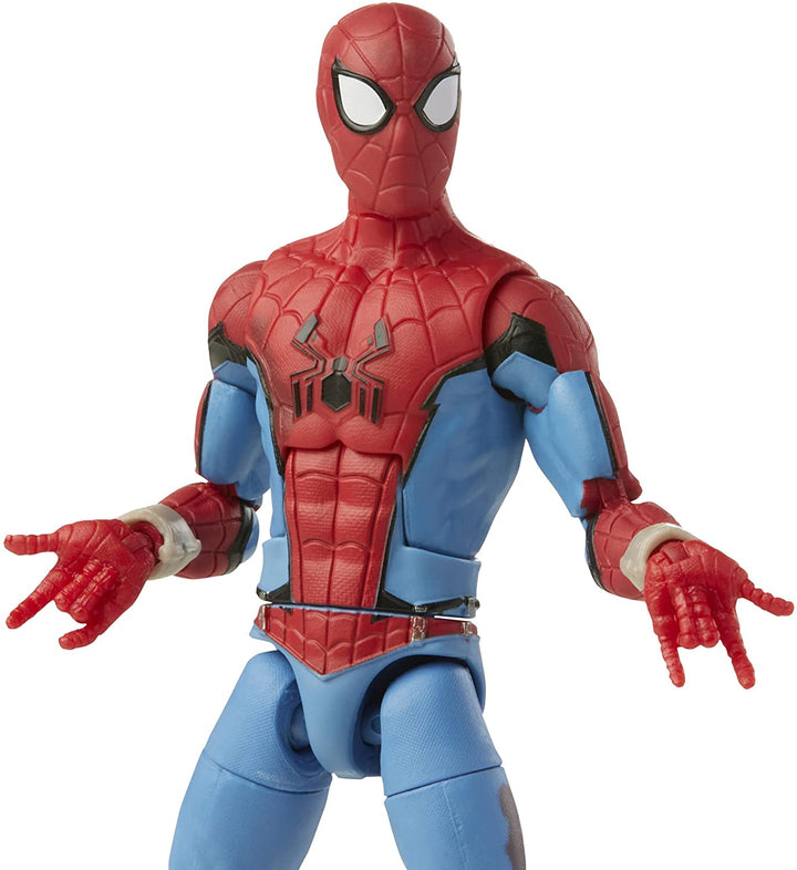 Marvel Legends Series 6-Zoll-Actionfigur Spielzeug Zombie Hunter Spidey, Premium-Design, 1 Figur, 3 Zubehörteile und Teil zum Zusammenbauen einer Figur, mehrfarbig, F0332