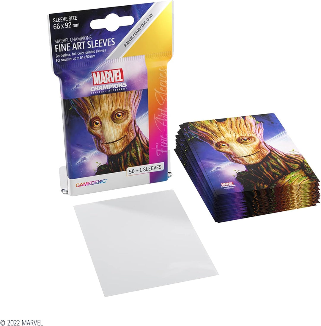 Gamegenic Marvel Champions The Card Game, offizielle Groot Fine Art-Hüllen, Packung mit