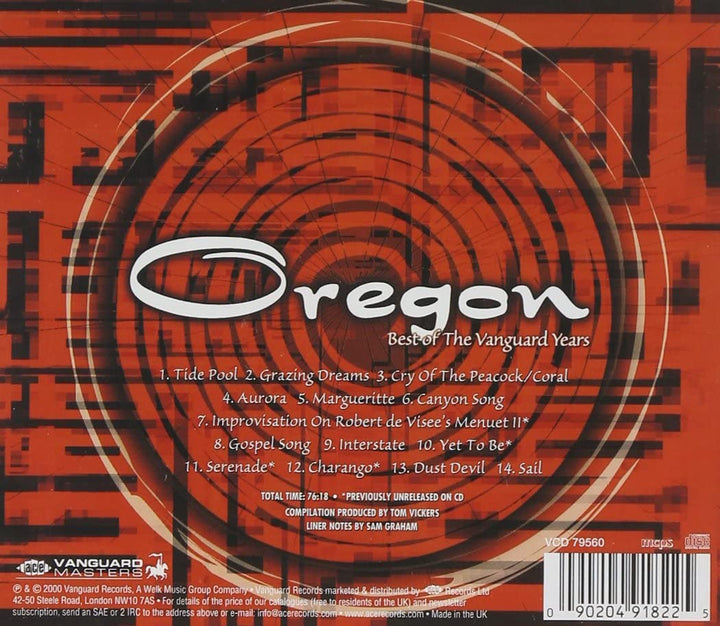 Oregon - The Best of the Vanguard Years [Audio CD]