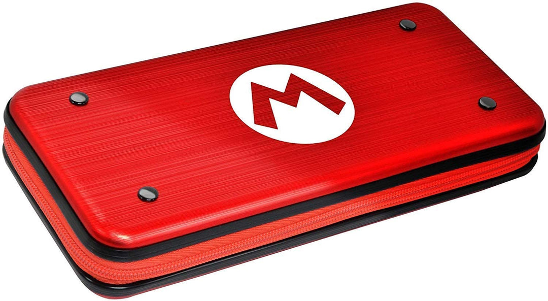 HORI Alumi Schutzhülle aus Metall mit Aufbewahrung für Spielkarten (Mario) – Nintendo Switch