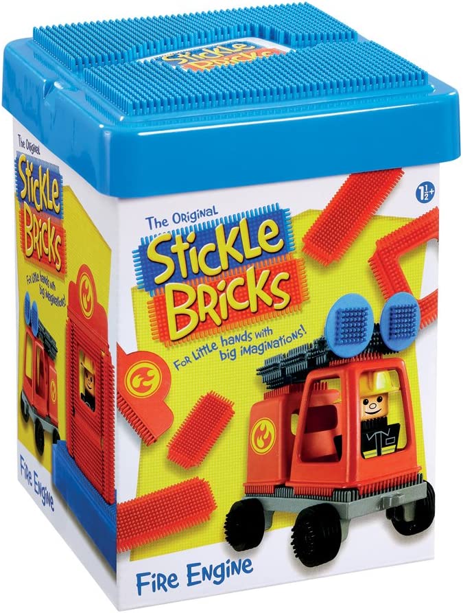 Stickle Bricks Feuerwehrauto-Bausatz – Bauspielzeug für Kleinkinder ab 18 Monaten