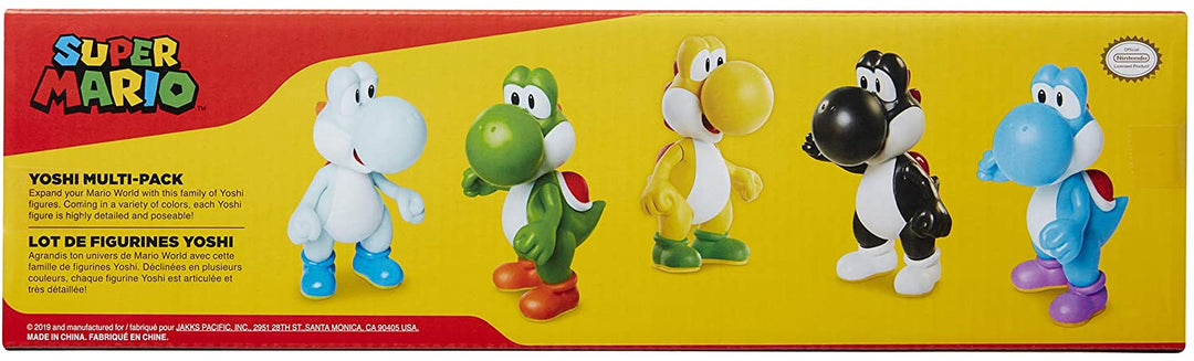 Super Mario Yoshi Multi Pack Exclusive 2,5-Zoll-Minifigur 5er-Pack