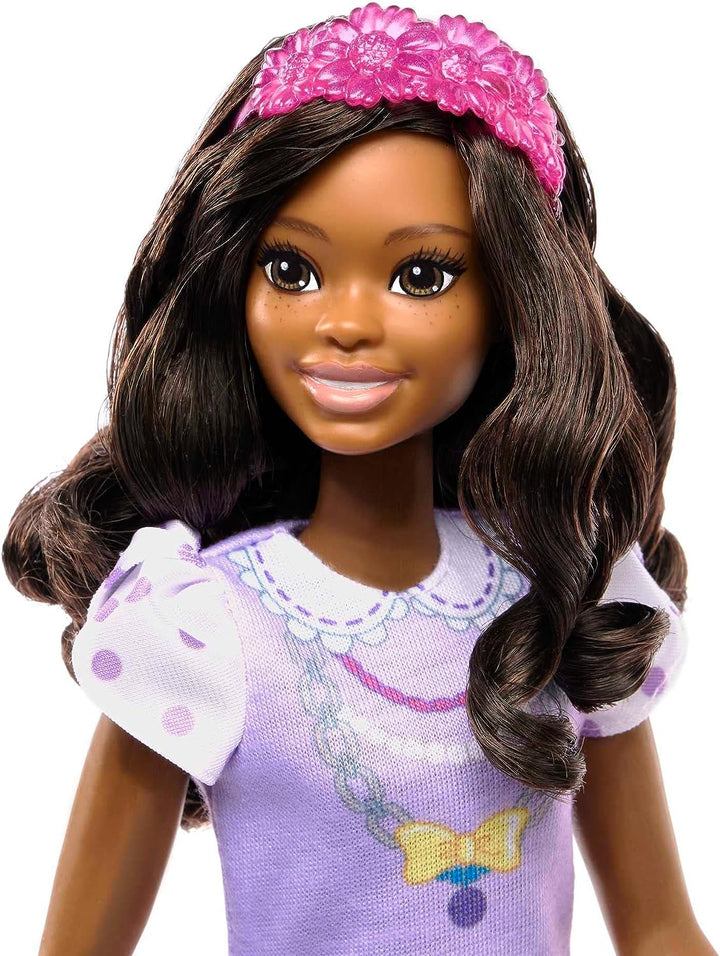 ?Barbie Doll for Preschoolers, Black Hair, My First Barbie “Brooklyn” Doll, Kids Toys and Gifts