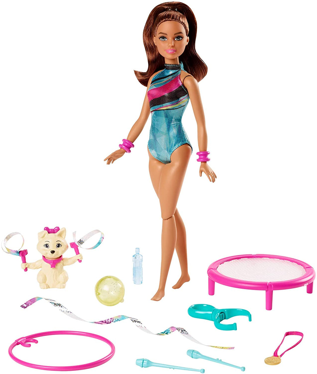 Barbie GHK24 Dreamhouse Adventures Spin 'n Twirl Turnerin Puppe und Zubehör
