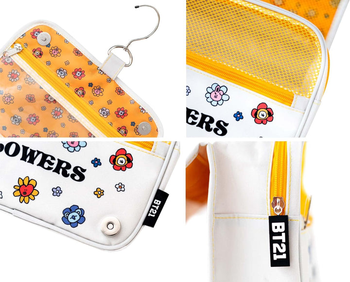 BT21 Official Merchandise Hanging Travel Toiletry Bag