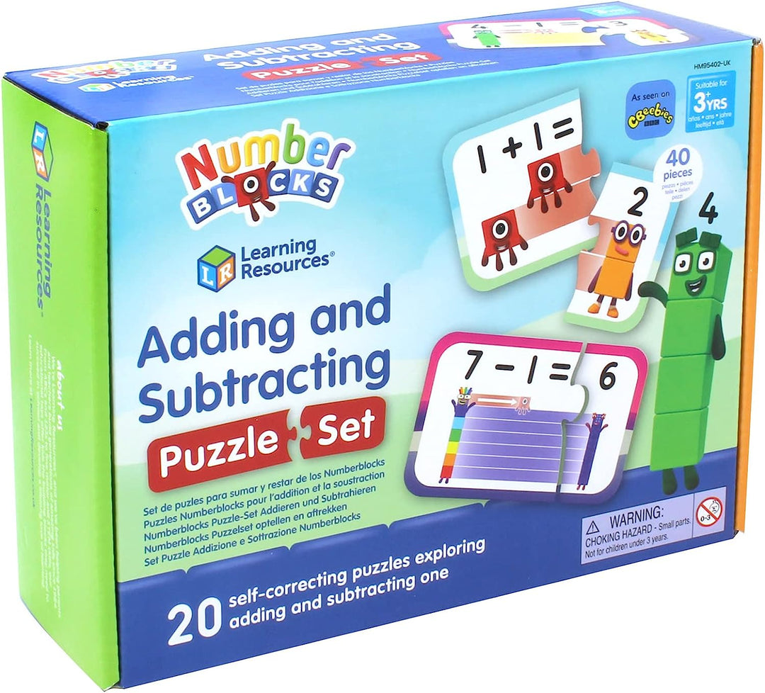 Learning Resources HM95402-UK Numberblocks Additions- und Subtraktionspuzzleset, On