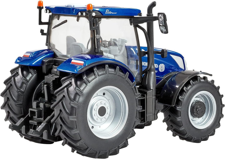 New Holland T6.180 Blue Power Tractor Toy, Farm Toys for Children, New Holland Tractor Toy