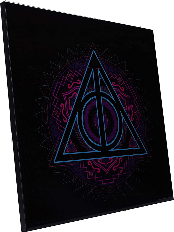 Nemesis Now Harry Potter Deathly Hallows Neon Crystal Clear Art, Schwarz Multi, 32