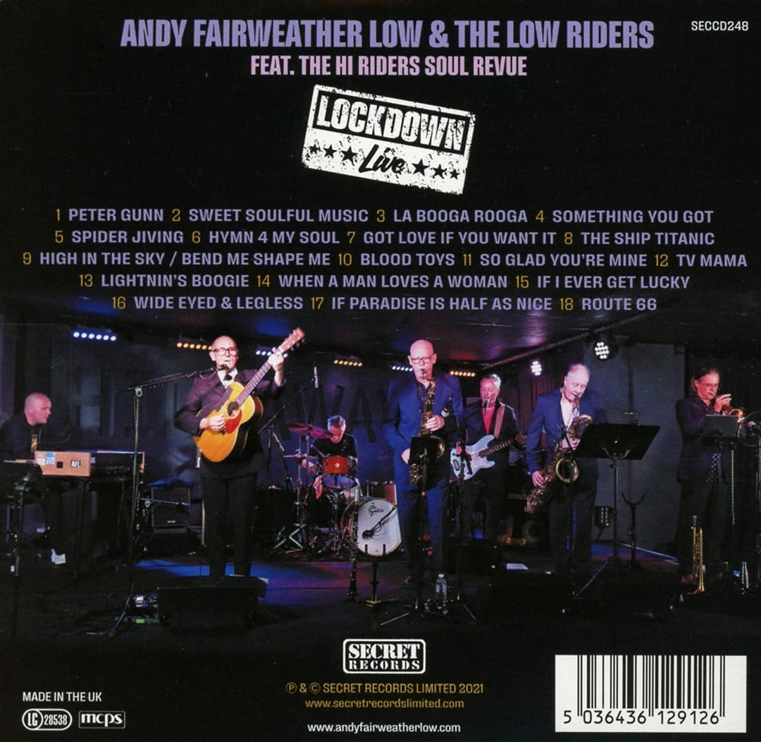 Andy Fairweather-low – Live Lockdown [Audio CD]