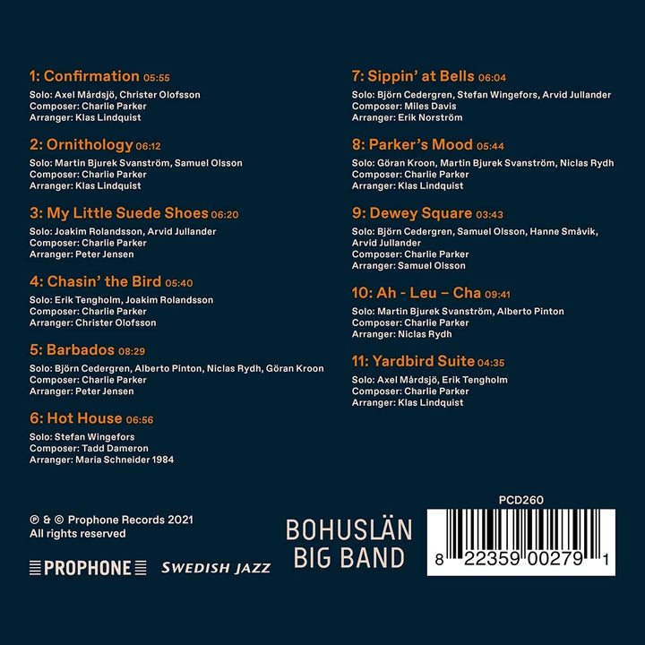 Bohuslän Big Band -Chasin The Bird [Bohuslän Big Band] [Prophone: P 260] [Audio CD]