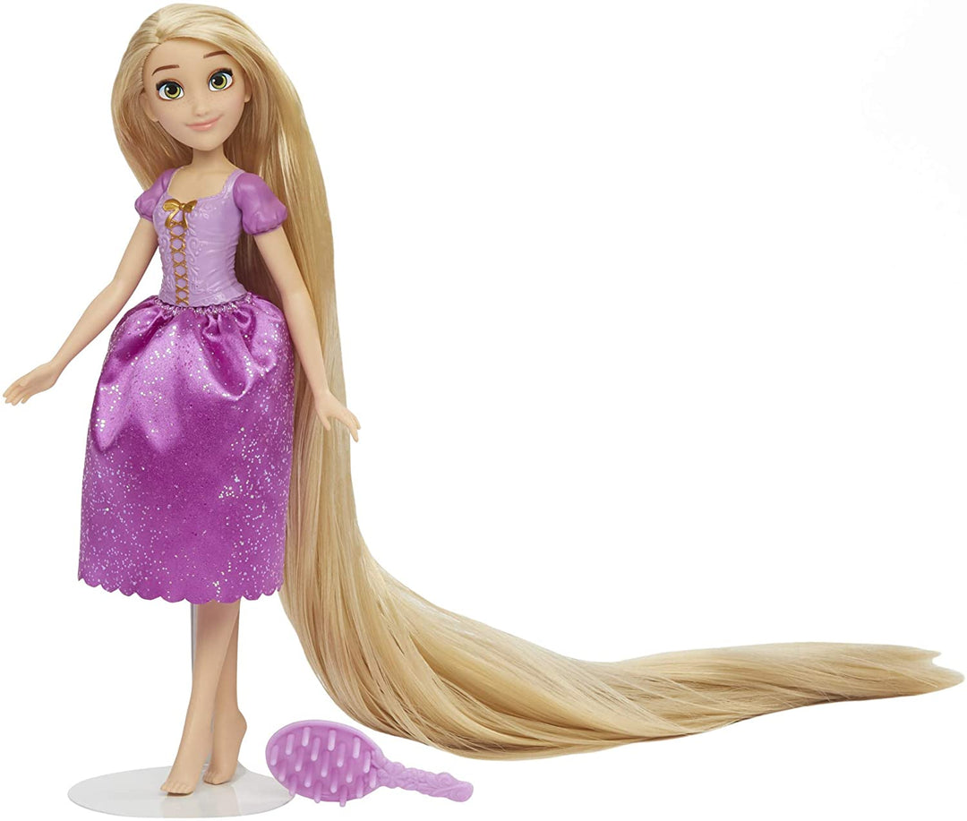 Disney Princess Rapunzel mit langen Locken, Modepuppe mit blonden Haaren, 45 cm lang, Prinzessinnenspielzeug für Mädchen ab 3 Jahren, mehrfarbig, F1057