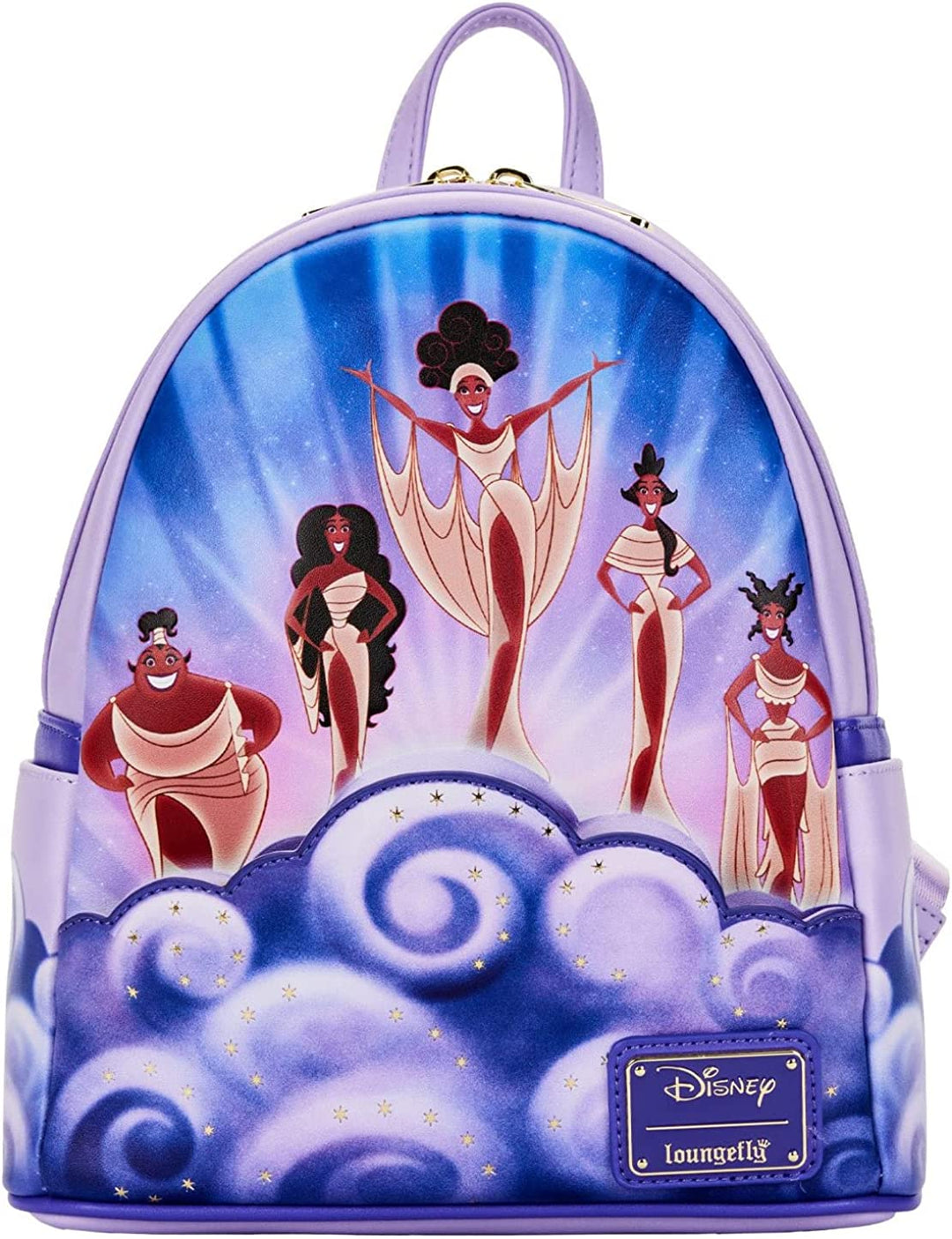 Loungefly Disney Hercules Muses Clouds Damen-Schultertasche mit doppeltem Riemen, M