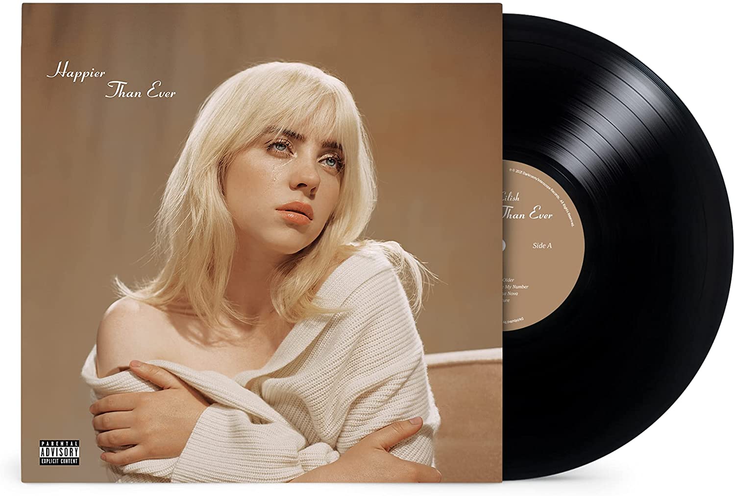 Billie Eilish – Happier Than Ever [Recyceltes schwarzes Vinyl] 3