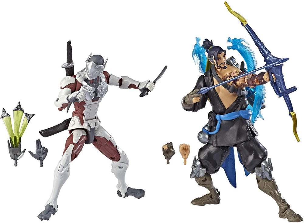 Overwatch Ultimates Series Hanzo and Genji Dual Pack 6 Inch Scale Collectible - Yachew