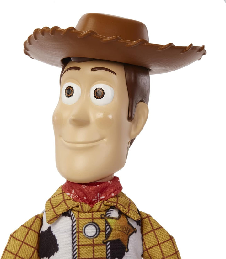 Disney Pixar Toy Story Roundup Fun Woody, große sprechende Figur, 12 Zoll, Posa