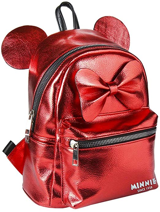 Artesania Cerda Unisex_Adult Mochila Casual Moda Minnie Dagrugzak, Rood (Rood), 22.0 X 22.5 X 11.4 cm