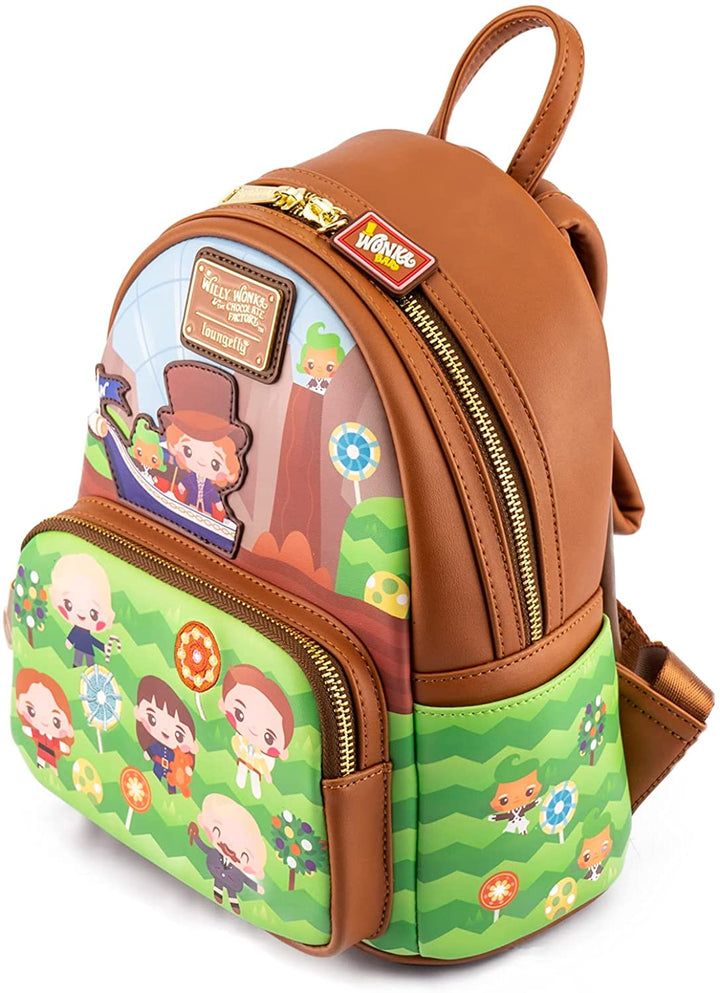 Loungefly Warner Bros Charlie and the Chocolate Factory Wonka 50th Anniversary Mini Backpack