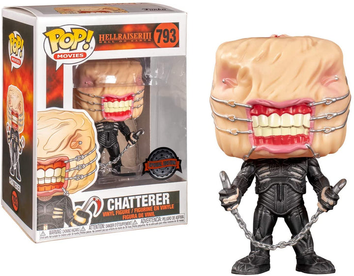 Hellraiser 3 Hell On Earth Chatterer Exclu Funko 43039 Pop! Vinile #793