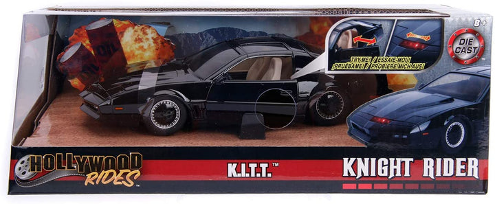 Jada Toys 253255000 KITT Coche Fantastico Metall 1:24 mit Modell Knight Rider-1982
