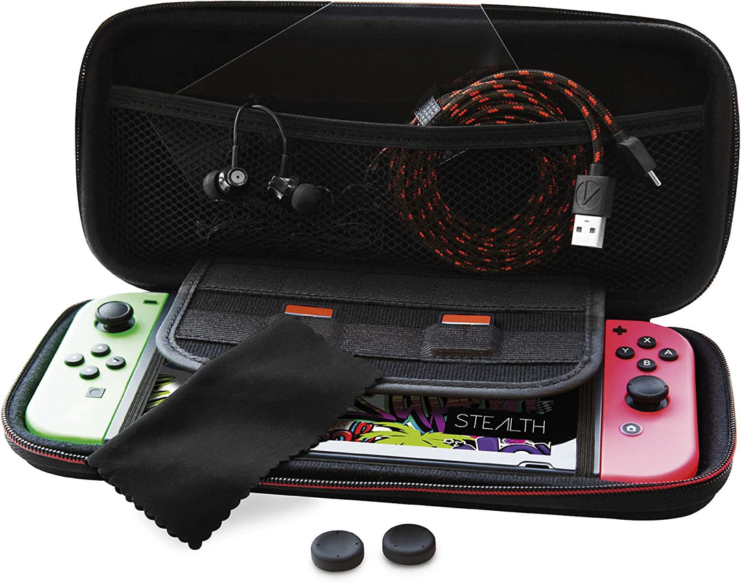 Stealth Ultimate Starter Pack &amp; Travel Kit für Nintendo Switch – Schwarz (Nintendo