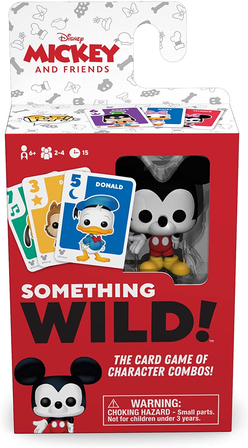 Funko 49355 Brettspiele 49355 Signature Something Wild Card Game-Mickey and Friends, Mehrfarbig