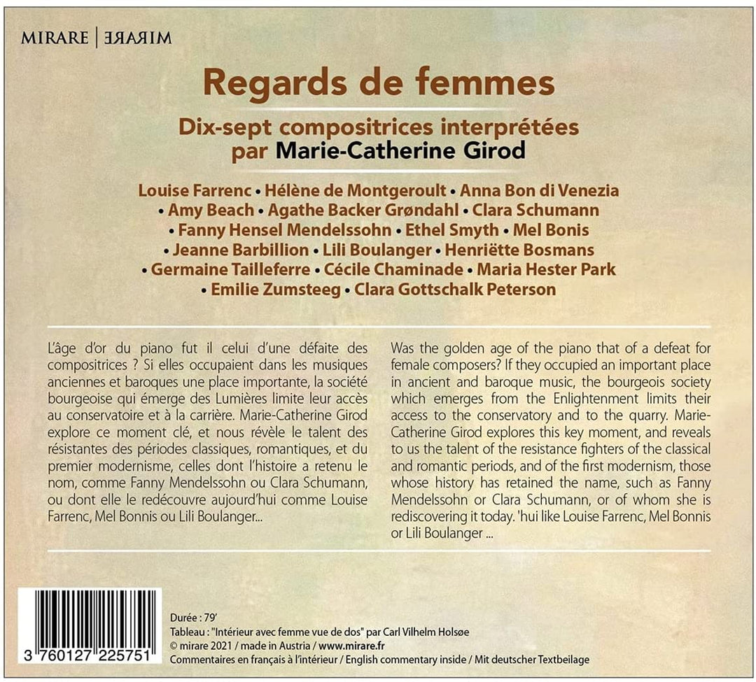 Girod, Marie Catherine - Marie-Catherine Girod: Regards De Femmes [Audio CD]