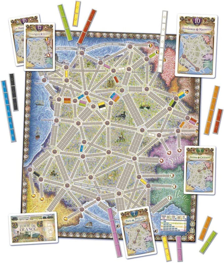 Tage des Wunders | Ticket to Ride Frankreich Brettspiel ERWEITERUNG | Ab 8 Jahren | Für 2 bis 5 Spieler | Durchschnittliche Spielzeit 30–60 Minuten