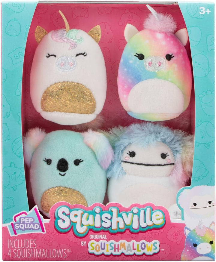 Squishville 5cm Squishmallows 4 Pack - Pep Squad Plush