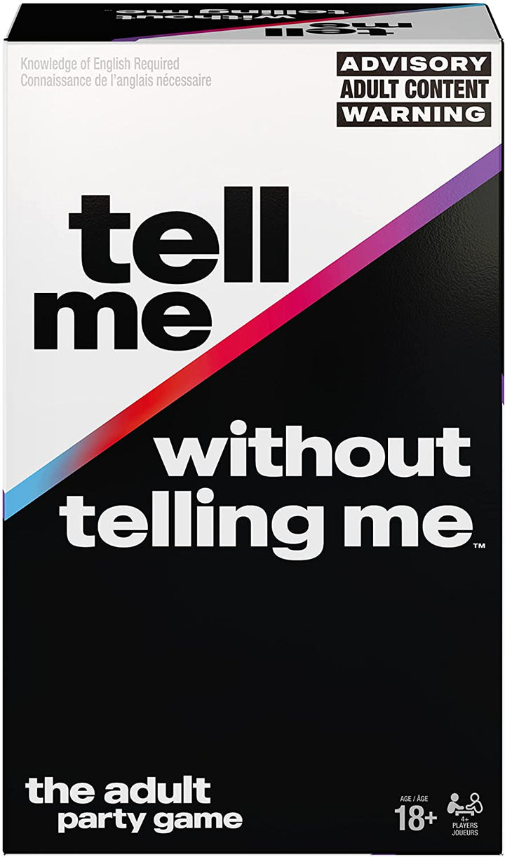 Tell Me Without Telling Me - The Viral Trend, Now A Hilarious Party Game for a Stag or Hen Party, University, Birthdays, & More, for Adults Ages 18 and up