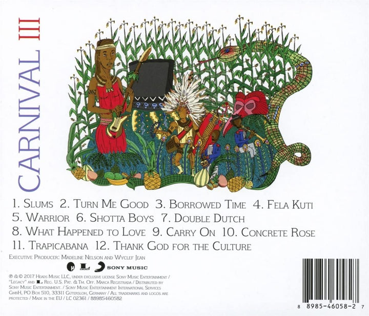 Carnival Iii: The Fall And Rise Of A Refugee -Wyclef Jean [Audio CD]