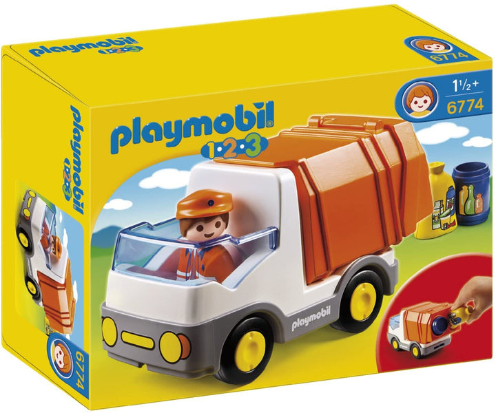 Playmobil 6774 1.2.3 Camión de reciclaje con función de clasificación