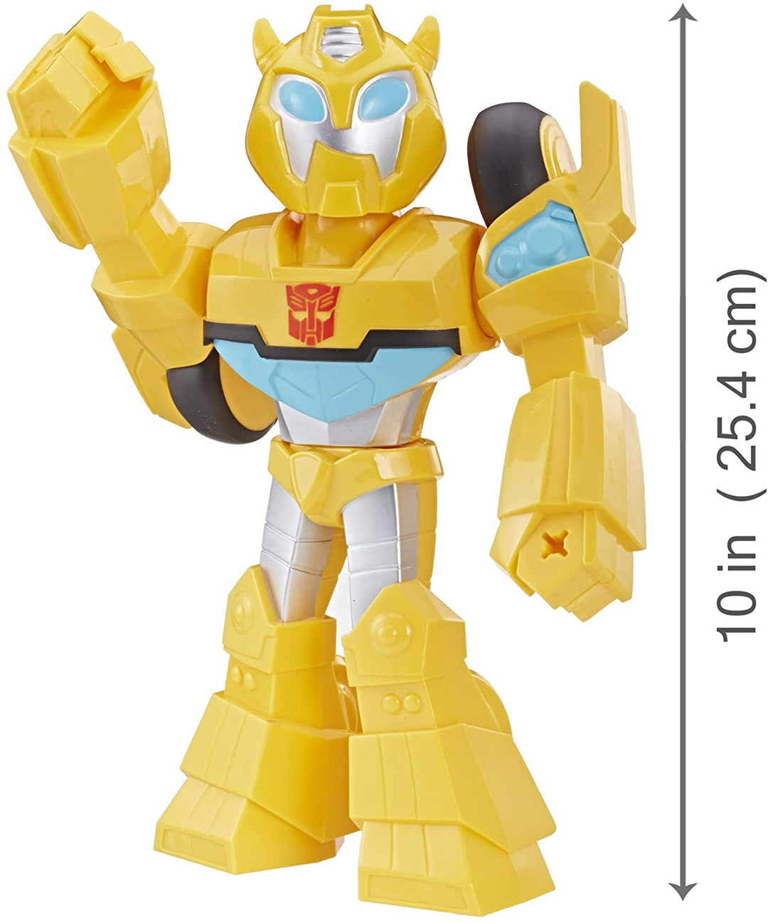 Playskool Heroes Transformers Rescue Bots Academy Mega Mighties Bumblebee 10-Zoll-Roboter-Actionfigur zum Sammeln, Spielzeug für Kinder ab 3 Jahren