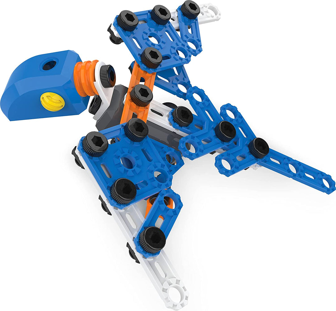 Meccano Junior, 150-teiliger Eimer STEAM-Modellbaukasten für Spiel mit offenem Ende