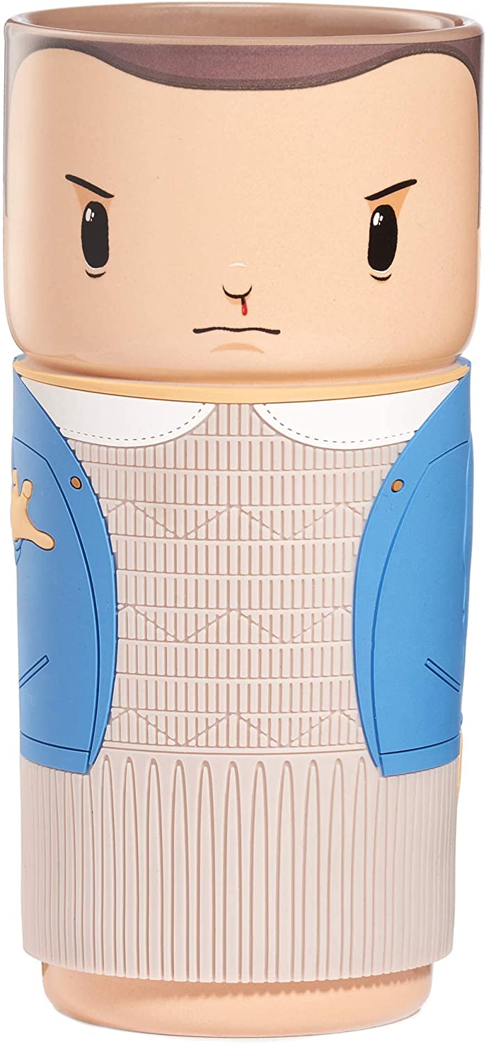 CosCups von Numskull Stranger Things Eleven Keramiktasse mit Gummihülle, 400 ml