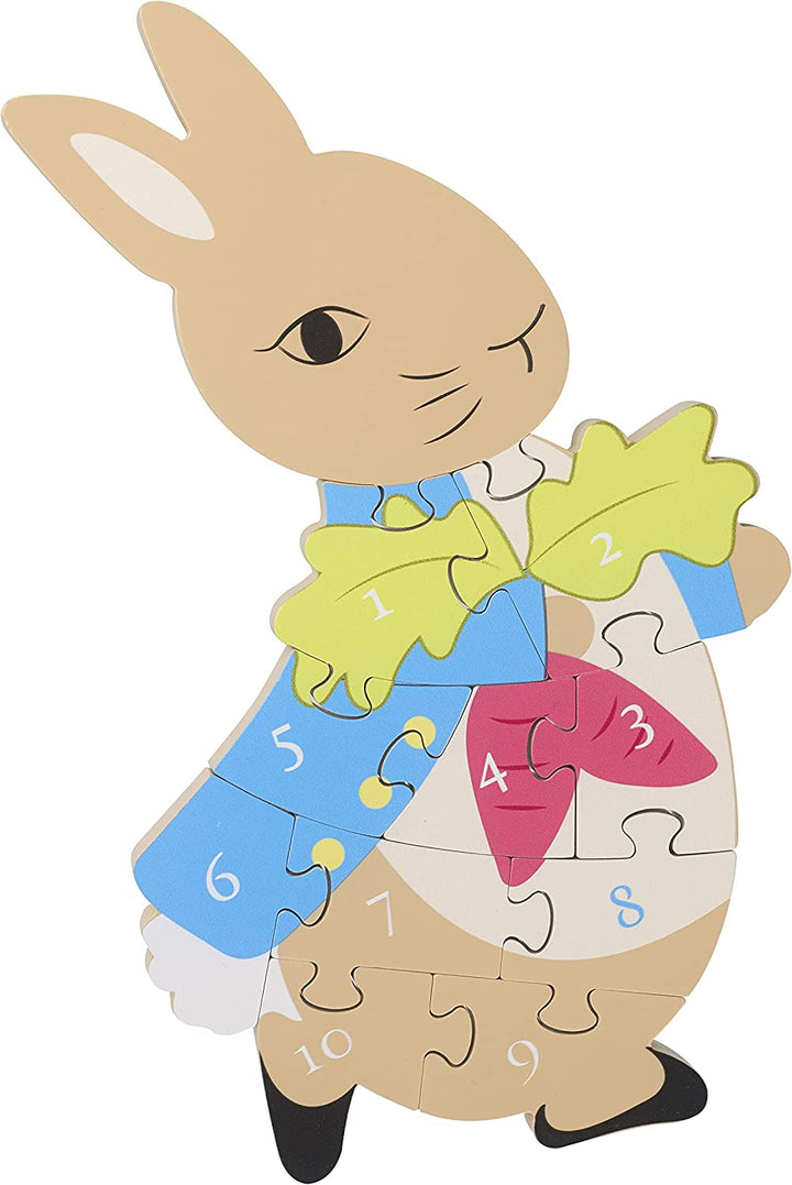 Peter Rabbit Zahlenpuzzle aus Holz