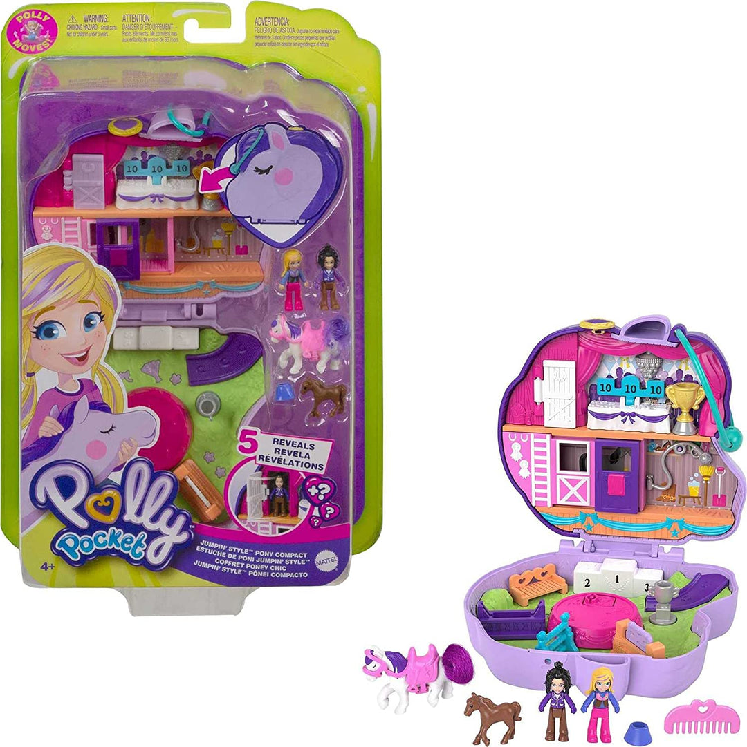 Polly Pocket Jumpin Style Pony Compacto