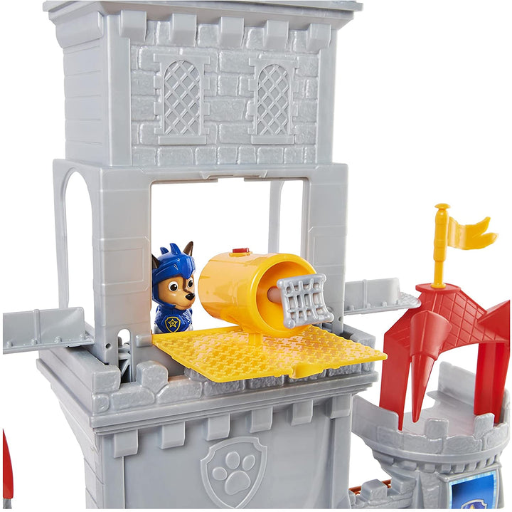 PAW Patrol, Rescue Knights Castle HQ Verwandelndes 11-teiliges Spielset mit Chase- und Mini-Dragon-Draco-Actionfiguren, Kinderspielzeug für Kinder ab 3 Jahren