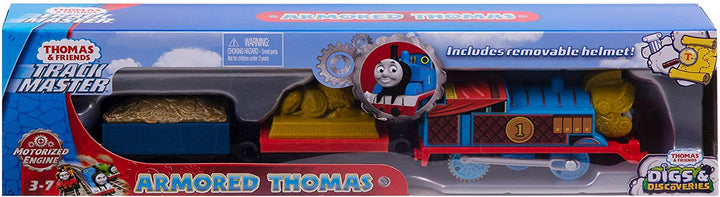 Thomas &amp; Friends GDV31 Gepanzerter Thomas, Thomas die Lokomotive Motorisierter Zug