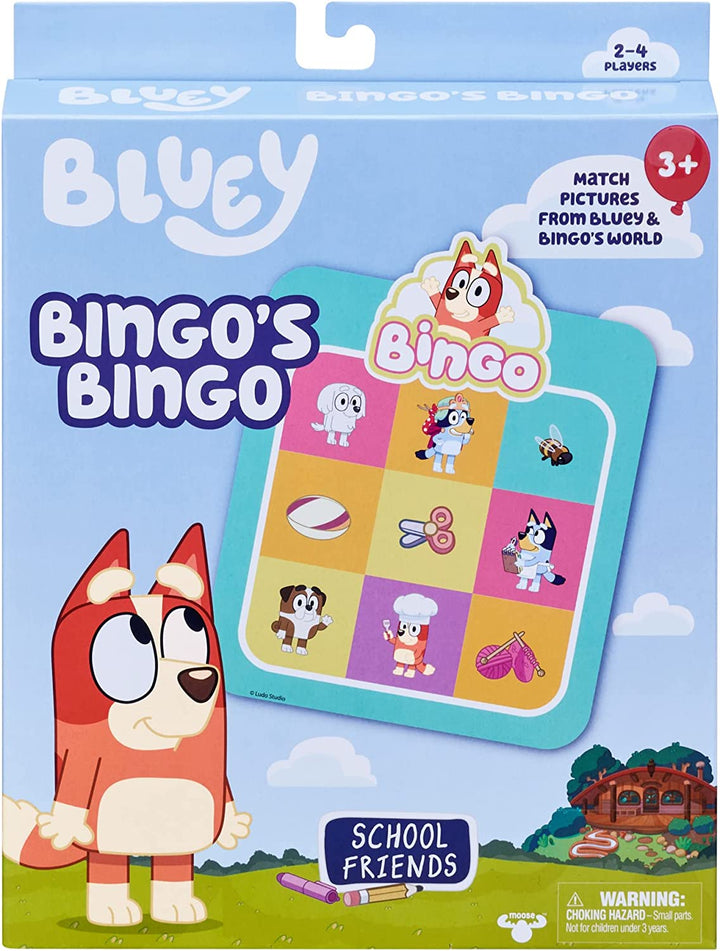 Bluey Bingo's Bingo School Friends Kartenspiel für 2 bis 4 Spieler