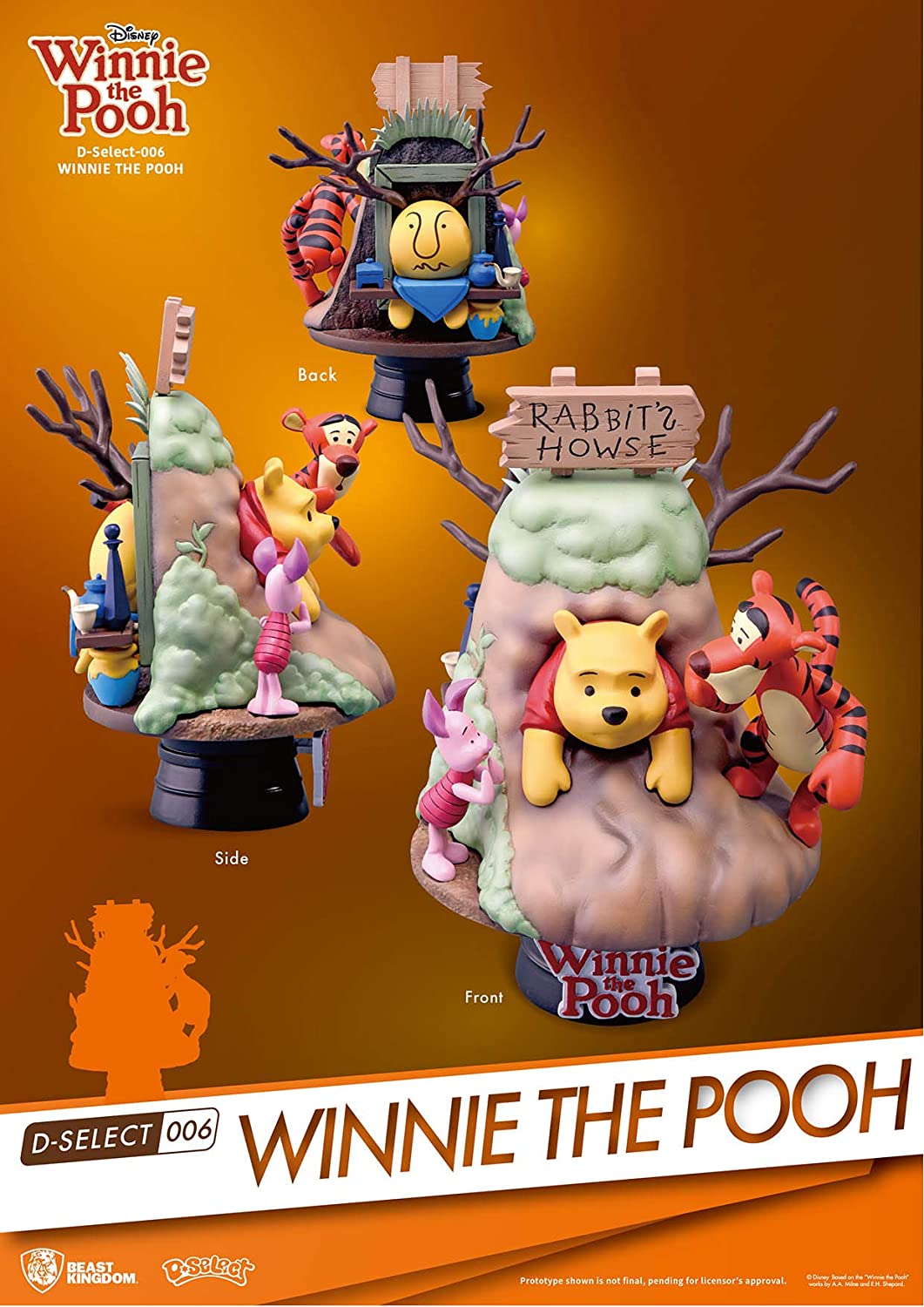 Beast Kingdom Winnie The Pooh Ds-006 D-Select Series Statue