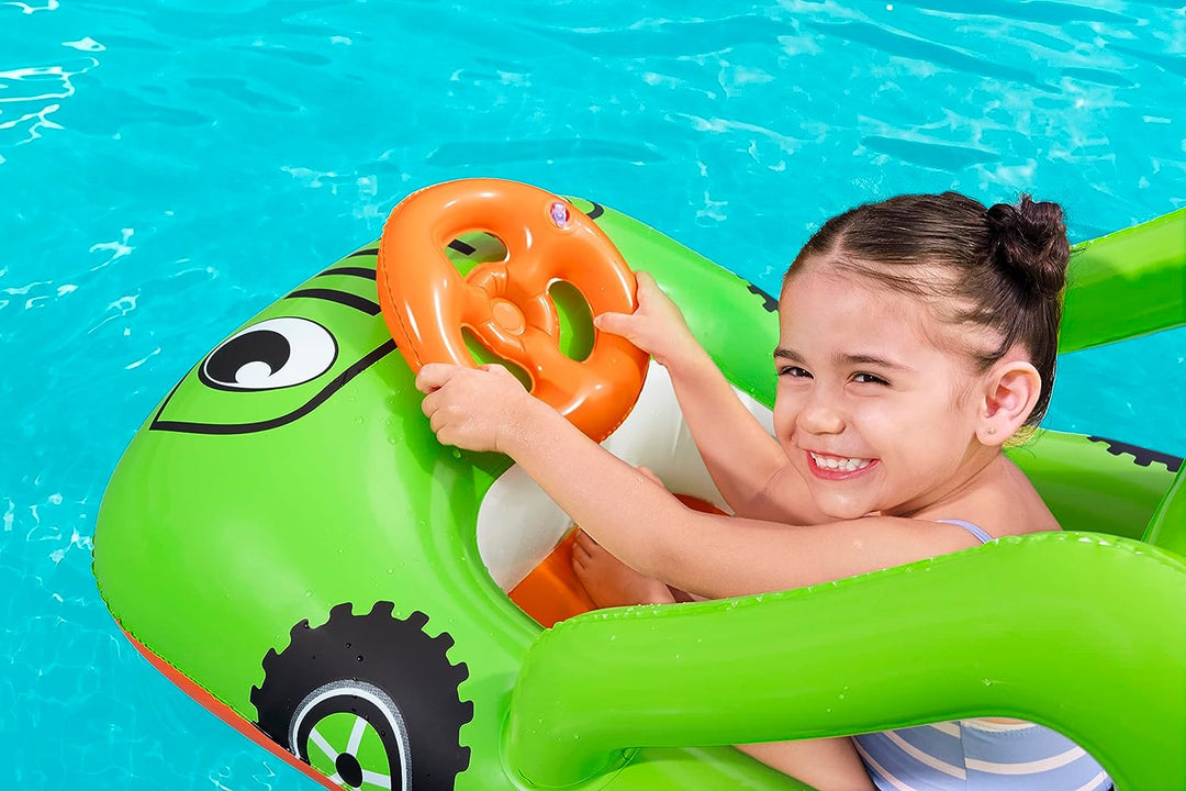 Bestway aufblasbarer Schwimmer | Aufblasbares Babyboot-Schlauchboot für Kinder, Schwimmbecken, Kot