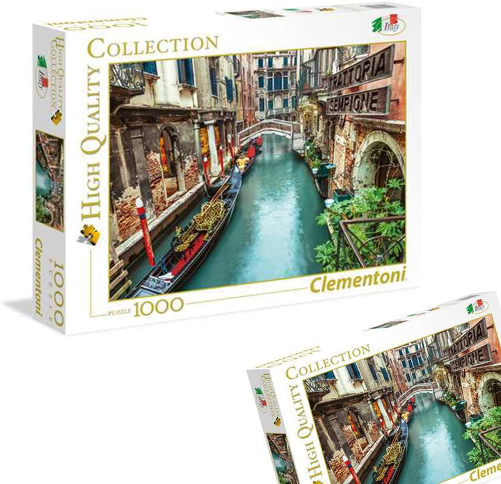 Clementoni Collection 39458 – Venedig-Kanal-Puzzle für Erwachsene und Kinder – 1000 Teile, ab 10 Jahren