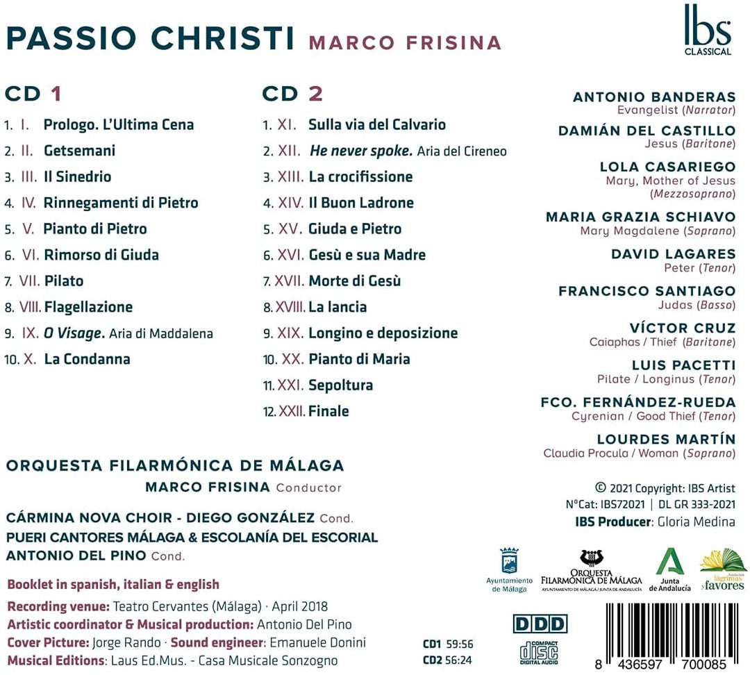 Frisina: Passio Christi [Various] [Ibs Classical: IBS72021] [Audio CD]