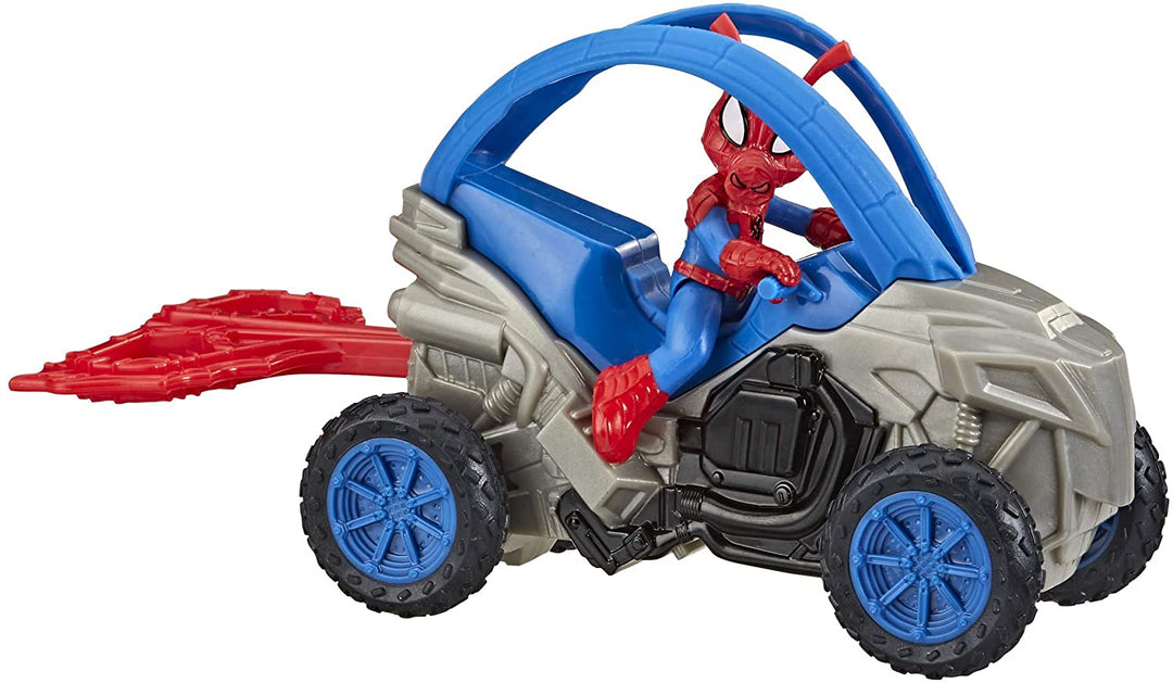 Figura de acción y vehículo del superhéroe Marvel Spider-Man Rip N Go Spider-Ham