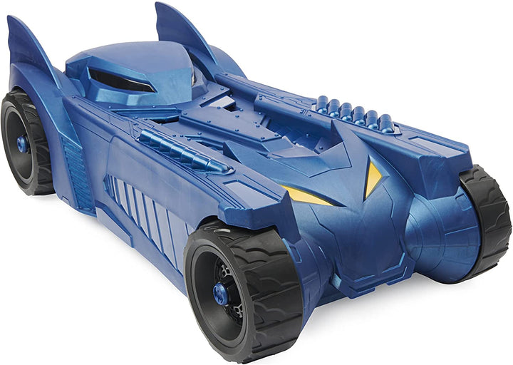 Batman 6058417 DC Comics Batmobil-Fahrzeug und bewegliche Figur 30 cm – Kinderspielzeug ab 4 Jahren